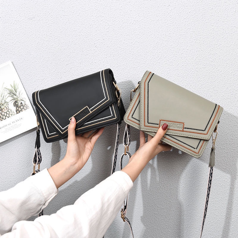 Túi đeo chéo hình vuông cỡ nhỏ phong cách Pháp thời trang cho nữ