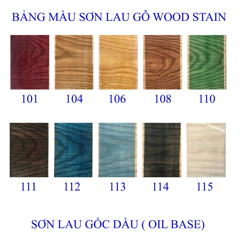 Màu sơn lau gỗ wood stain creative life lon 800g