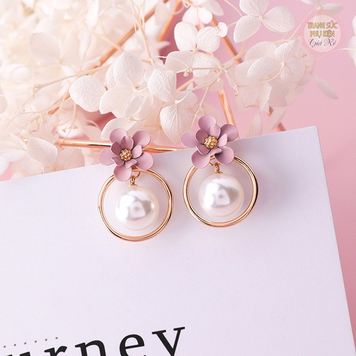 Bông tai thời trang Hàn hot trend 3 màu cực xinh HT189