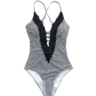 Bikini phối ren hoa phong cách vintage