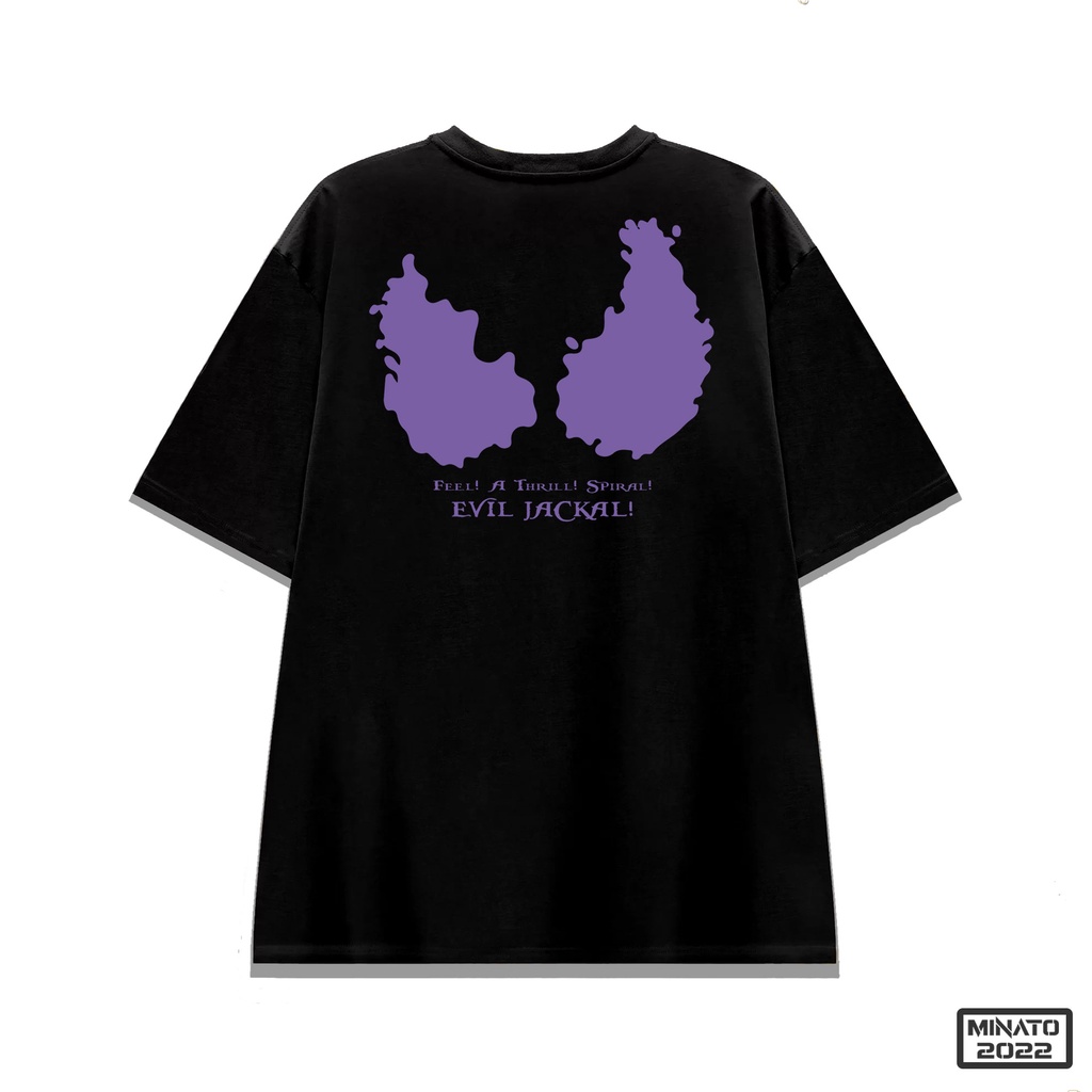 Áo Thun Evil Bat & Evil Jackal Oversized Nam Nữ