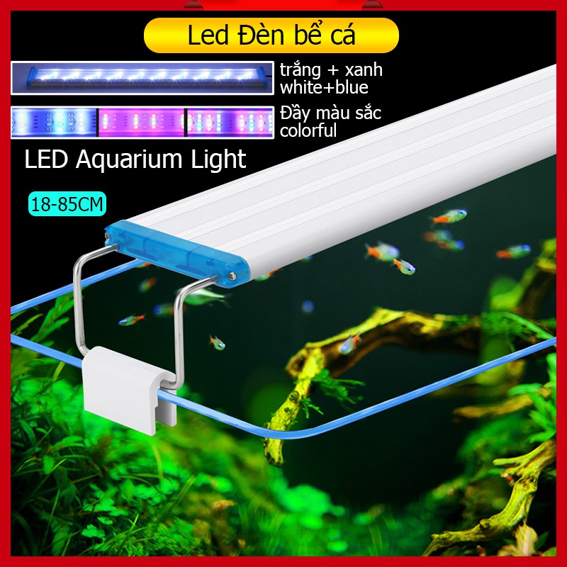 Đèn bể cá Led Kích Thước 18-85cm Trang Trí Bể Cá Cảnh bể cá bộ lọc phụ kiện