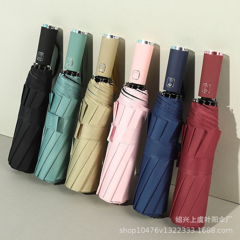 Ô dù che mưa đi nắng 12 nan 8 nan mở tự động gấp nhỏ gọn cầm tay 2 chiều cỡ lớn to cho xe hơi ô tô chống thấm