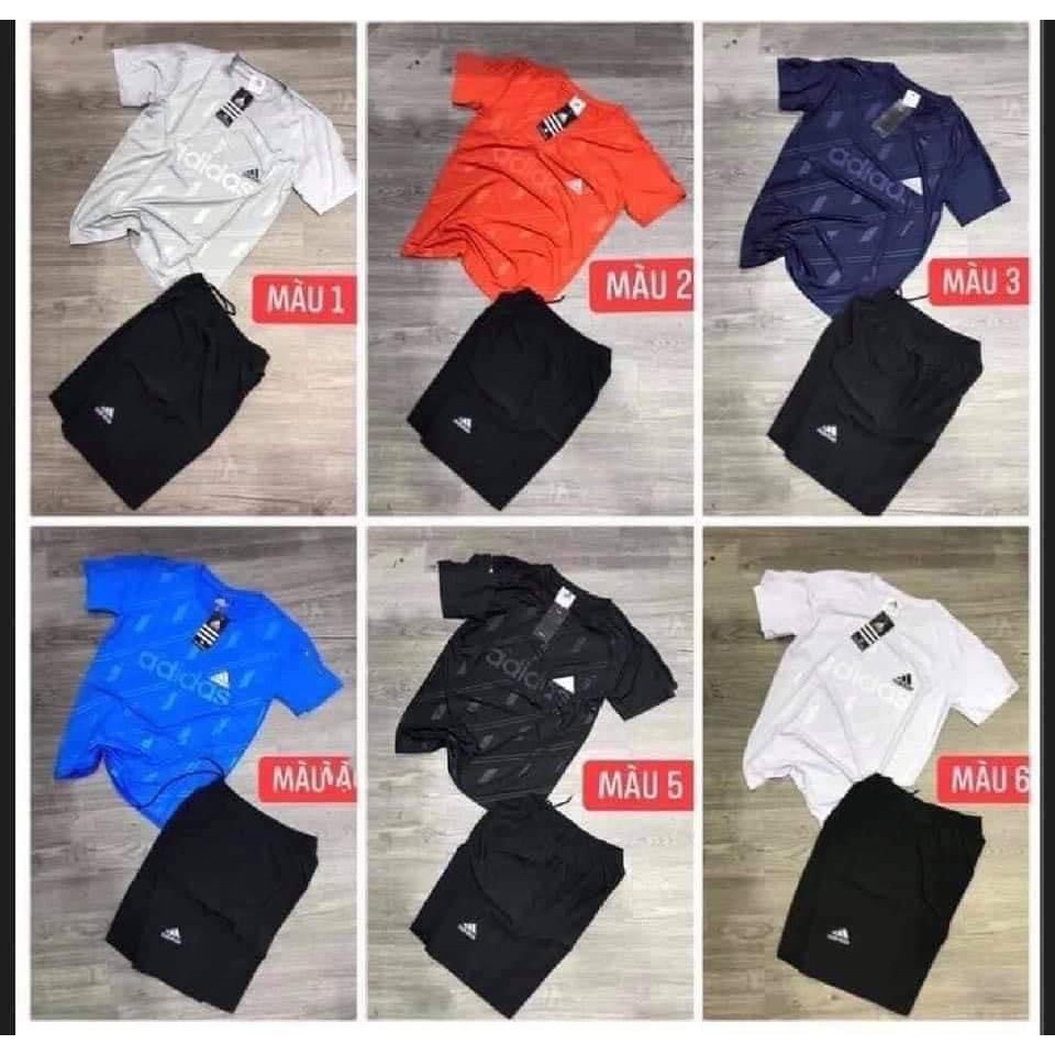 Set Bộ Thể Thao Nam - Bộ Quần Áo Thể Thao Nam Adidas Mùa Hè
