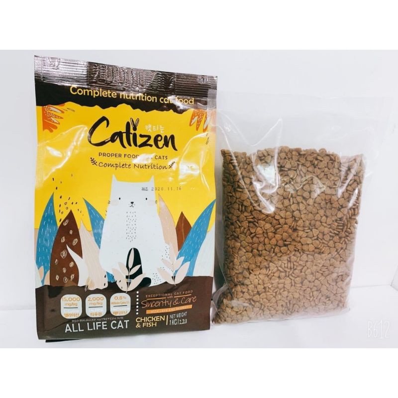 Hạt Catizen 1kg cho mèo .