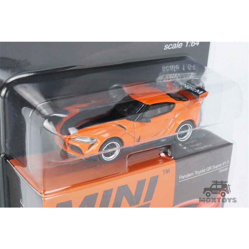 Mô Hình Xe Hơi Toyota GR Supra V1.0 Màu Cam Tỉ Lệ 1:64