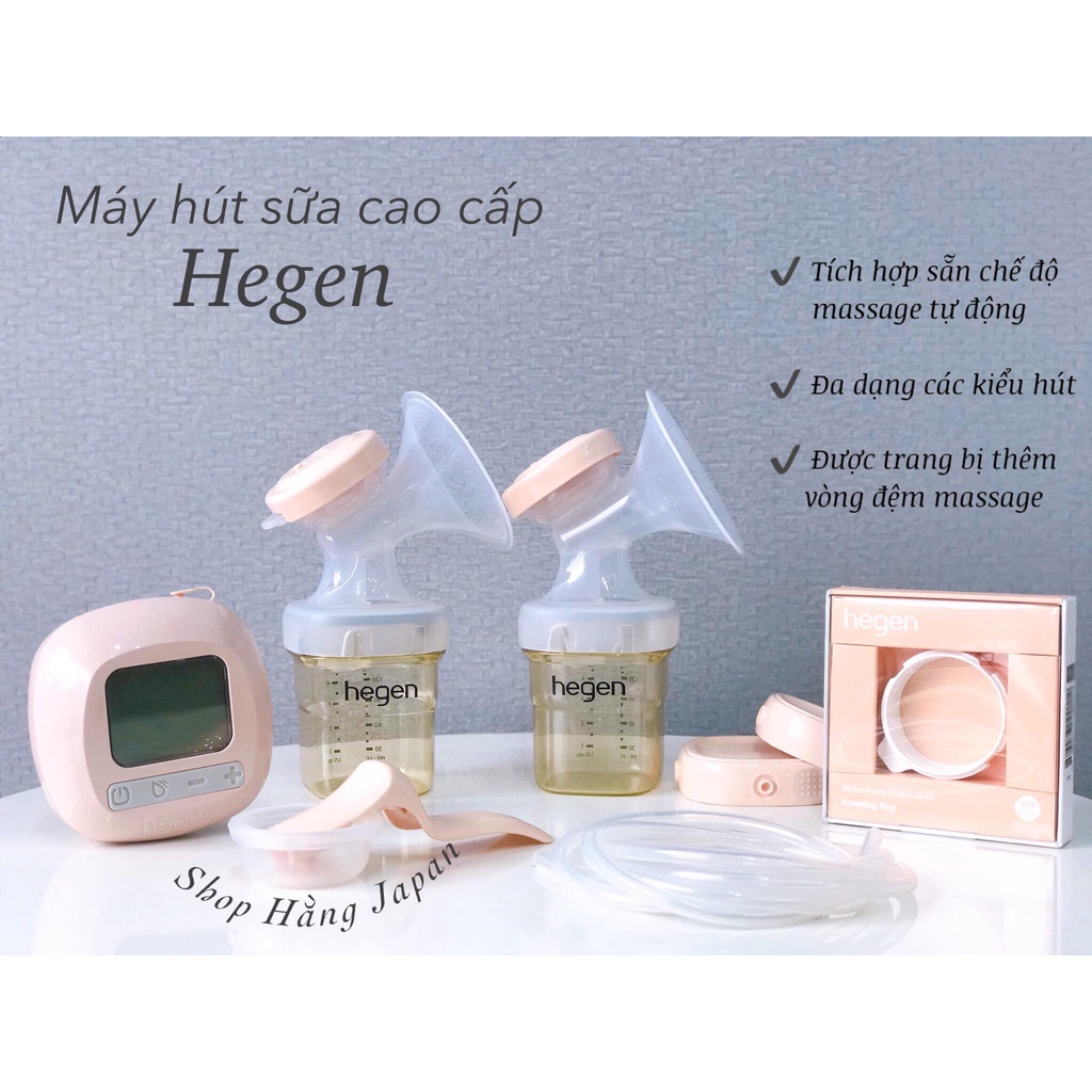 Máy hút sữa điện đôi cao cấp Hegen chính hãng