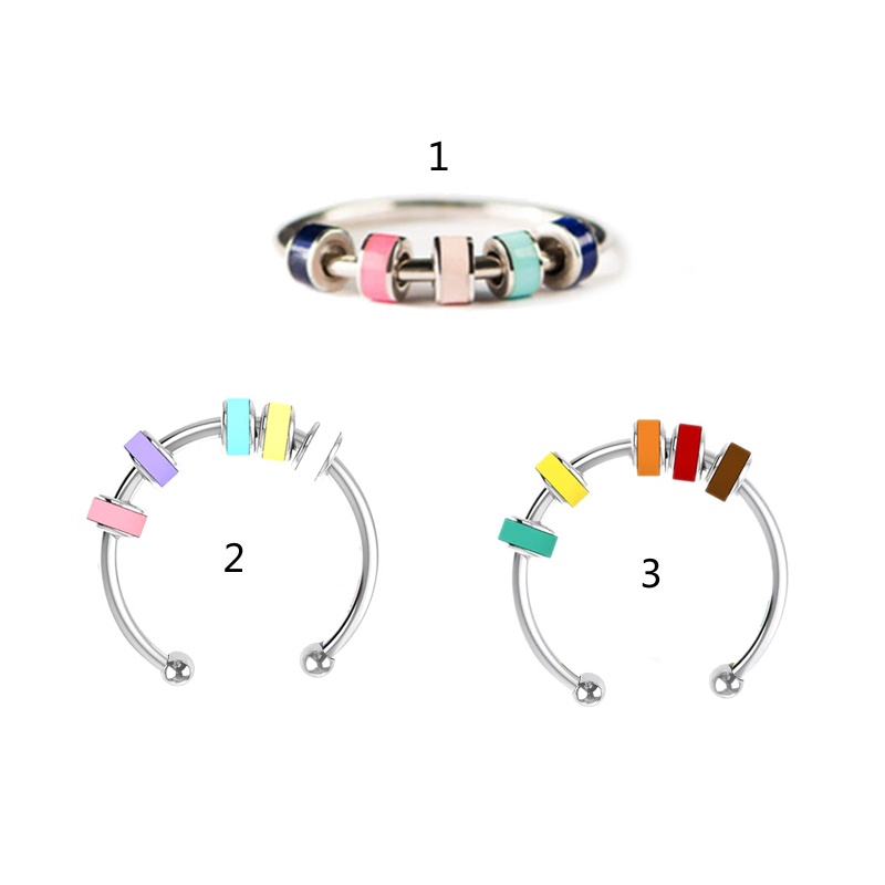 Nhẫn Đeo Tay Chống Lo Lắng Đính Hạt Thời Trang Giáng Sinh Cho Nữ