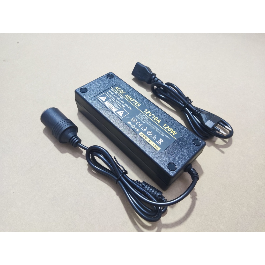 [Đủ Ampe Công Suất Chuẩn] Nguồn Adapter 12v 10A Máy Bơm Lốp Xe Máy Rửa Xe Mini Máy Hút Bụi 120W