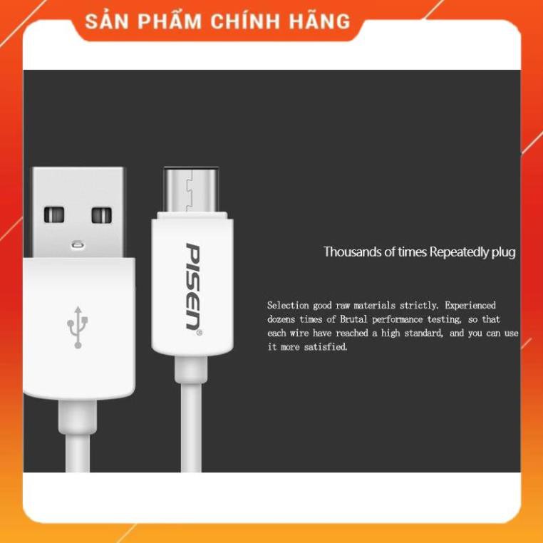 Cáp Pisen USB Type-C 2A ( chuẩn C) - HÀNG CHÍNH HÃNG