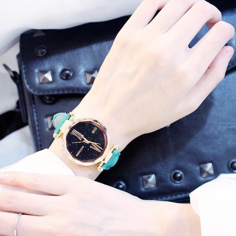 Đồng hồ thời trang nữ Huans dây da nhung J643 | BigBuy360 - bigbuy360.vn