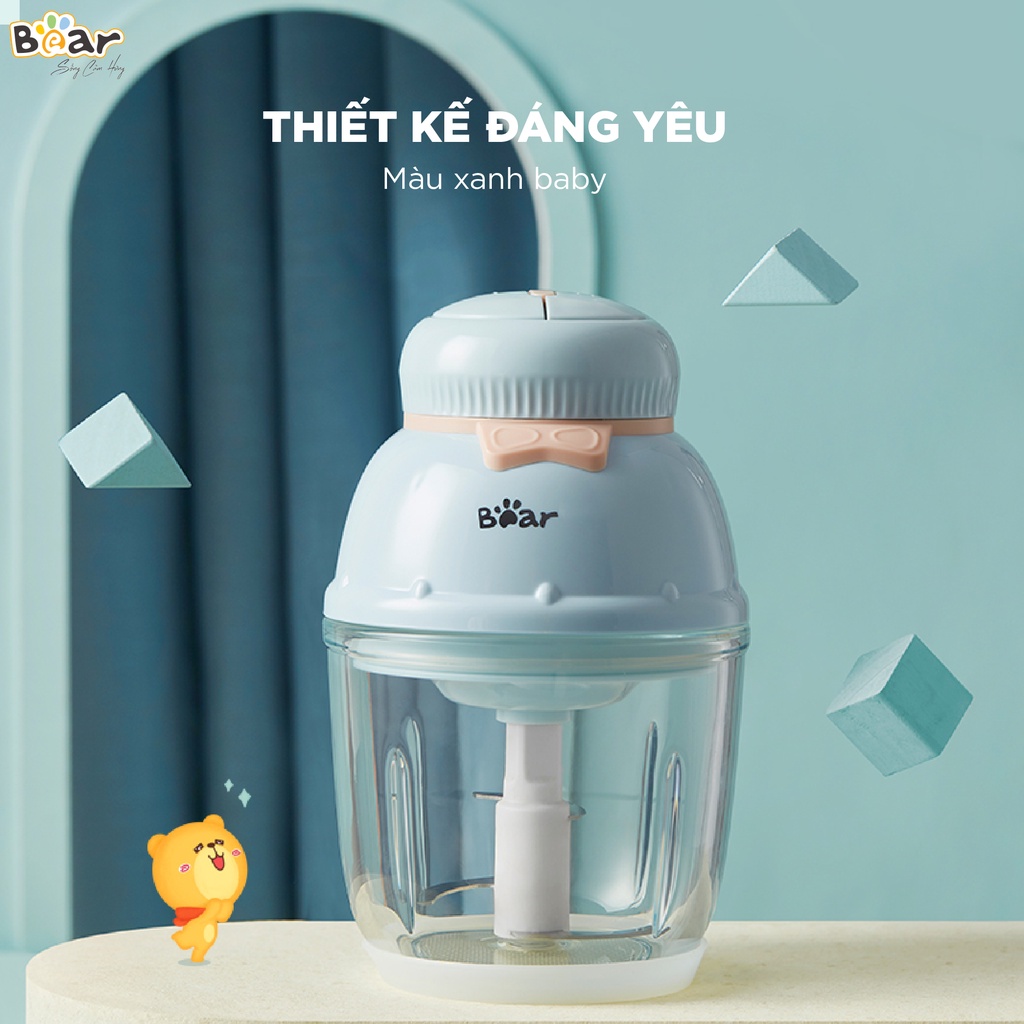 Máy Xay Đa Năng Bear Dung Tích 600ml Model B06V1 - Xay Đa Năng, Tiện Dụng Cho Bé - BH Chính Hãng 18 Tháng