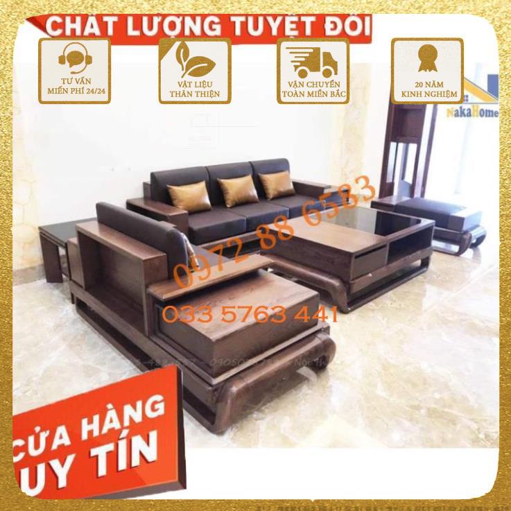 Bộ ghế sofa 2 văng hình đùi gà gỗ sồi Nga  giá gốc tại xưởng