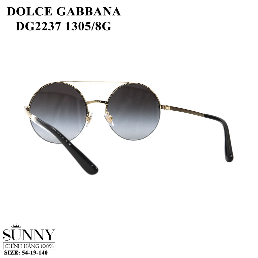 Kính mát chính hãng Dolce Gabbana DG2237 màu sắc thời trang, thiết kế dễ đeo bảo vệ mắt