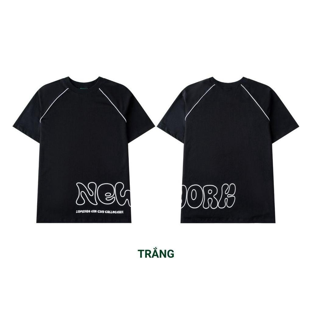 Áo Phông Oversize New York - Áo Thun Dáng Rộng Vải 100% Cotton 230gsm Siêu Mịn Unisex - Brand Luminos