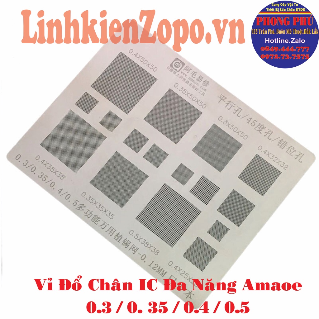 Vỉ Đổ Chân IC Đa Năng M Amaoe 45