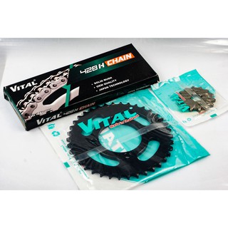 Nhông sên dĩa Ex 135, Exciter 135, Yaz 125, Ex135 - NSD dùng sên vàng, sên phốt cao su, sên 10 ly, sên 9 ly VITAL