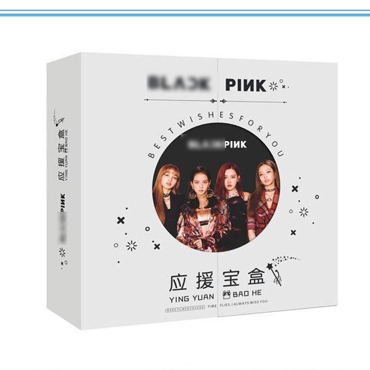 Hộp quà Blackpink viền tròn có poster postcard bookmark banner huy hiệu thiếp ảnh dán album ảnh | BigBuy360 - bigbuy360.vn