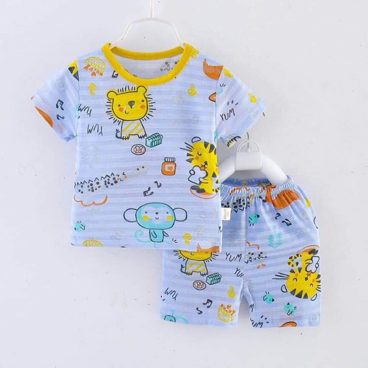 [Mã FAMAYFA2 giảm 10K đơn 50K] Bộ Cotton Tre Xuất Nhật LIKIDS TBKS06 Cho Bé Trai Bé Gái