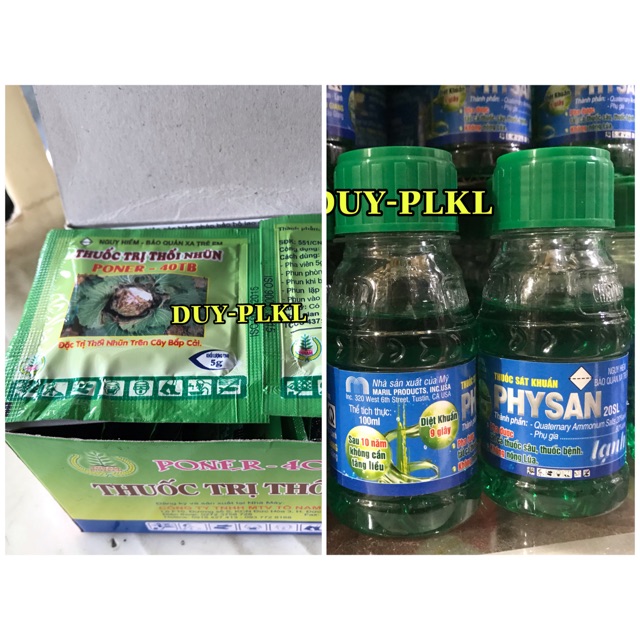 BỘ ĐÔI ĐẶC TRỊ THÚI NHŨN TRÊN HOA LAN VÀ CÂY TRỒNG!! Thuốc trị thúi nhũn phong lan, bắp cải.