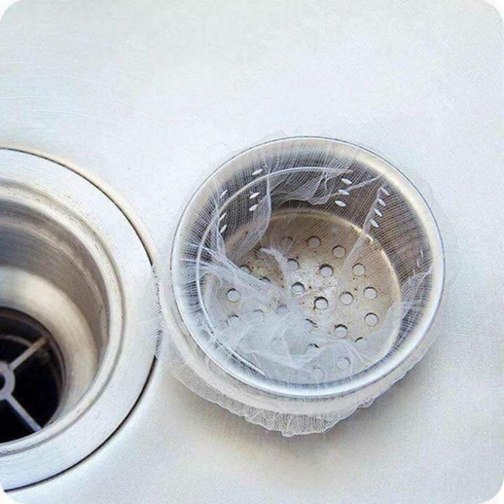 (QUÁ TIỆN DỤNG) set 100 túi lưới lọc rác lót bồn rửa bát chống tắc bồn rửa chén bát - Duonghieu6789