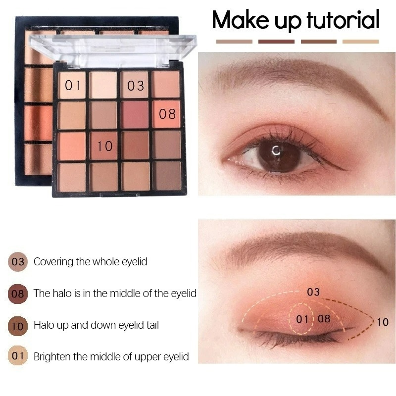 1 Bảng Phấn Mắt Lâu Trôi Chống Nước Không Nhòe Sắc Tố Cao