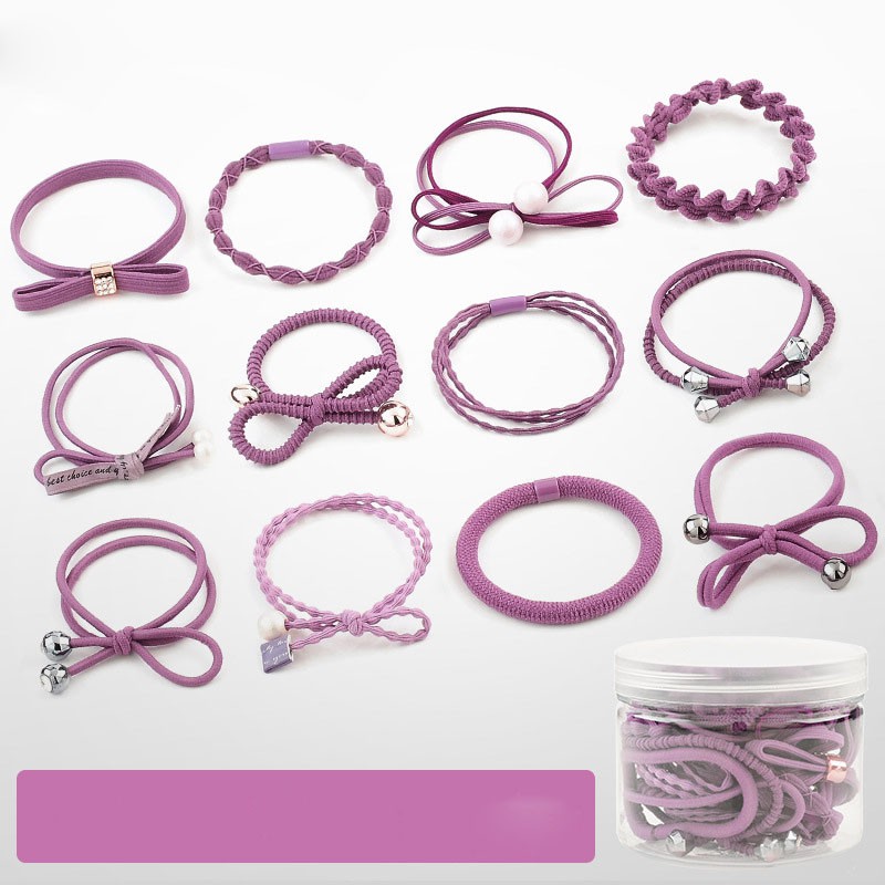 DÂY BUỘC TÓC ⚡️FREESHIP⚡️ Hộp 12 Chun Buộc Tóc Phong Cách Hàn