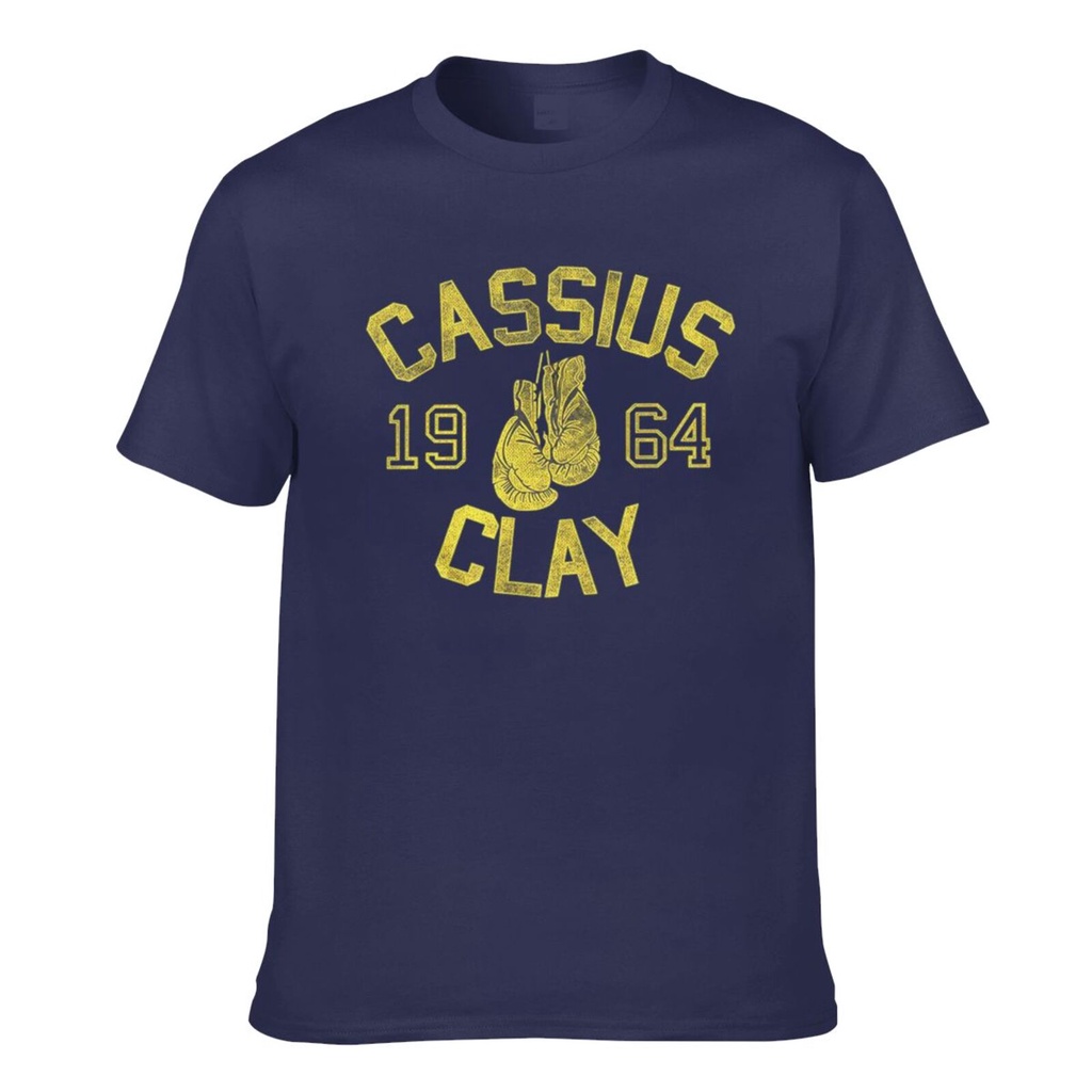 Áo thun nam ngắn tay Muhammad Ali Cassius Clay 1964 Black Heather mới
