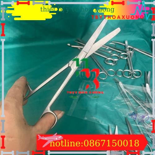 [ Hàng Cao Cấp ] Kéo Y Tế Thẳng Hai Đầu Tù 20cm Parkistan - Kéo Cắt Thuốc 20cm