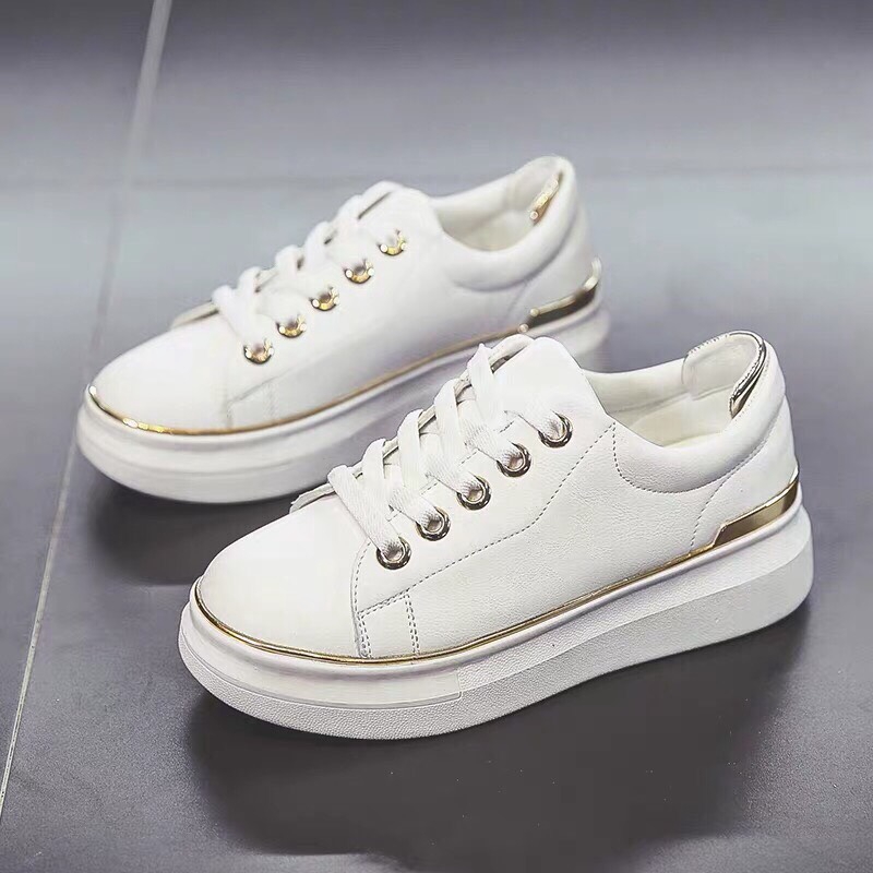 giày thể thao nữ viền bạc chất đẹp fullbox L8005 | BigBuy360 - bigbuy360.vn