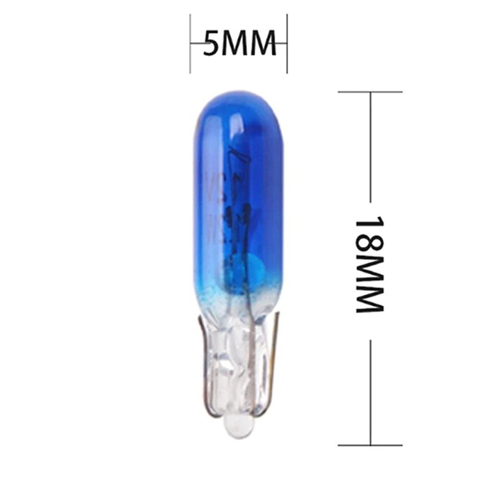 Đèn dây tóc đèn halogen T5 gắn mặt đồng hồ taplo - đèn sợi đốt T5 nhiều màu gắn taplo xe máy xe hơi