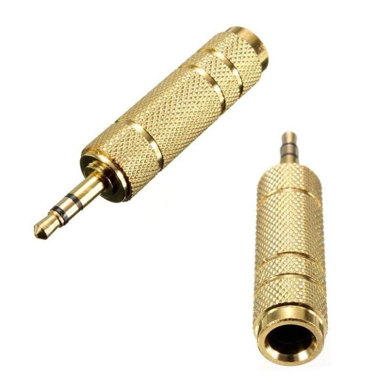 Đầu jack chuyển đổi âm thanh từ cổng 6.5mm cái sang cổng 3.5mm - Hàng chính hãng