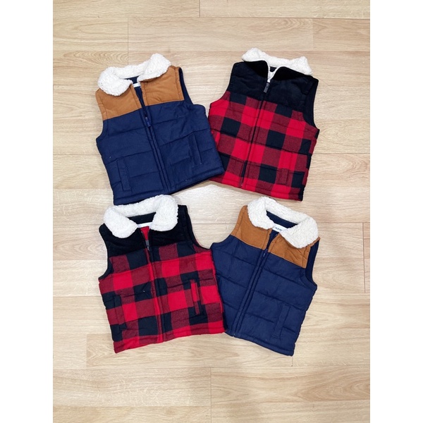 Áo gile trần bông cổ lông OldNavy