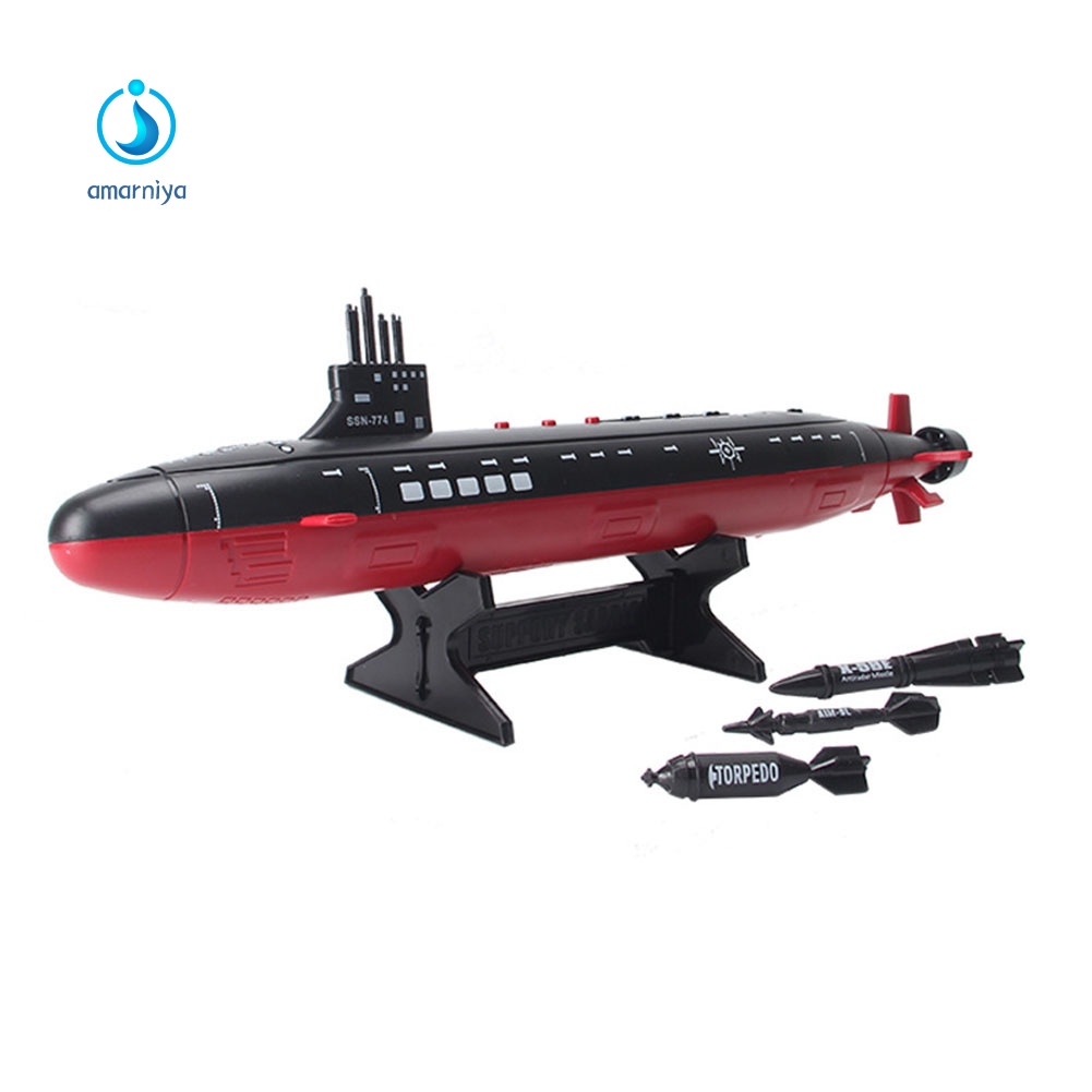 Mô hình tàu ngầm và ngư lôi có đèn và nhạc giáo dục sớm cho bé