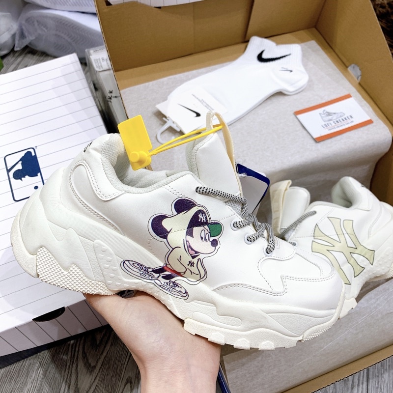 FULL BOX] Giày thể thao sneakers nam nữ 𝐌𝐋𝐁 mickey vàng - bản chuột vàng in 3d 11