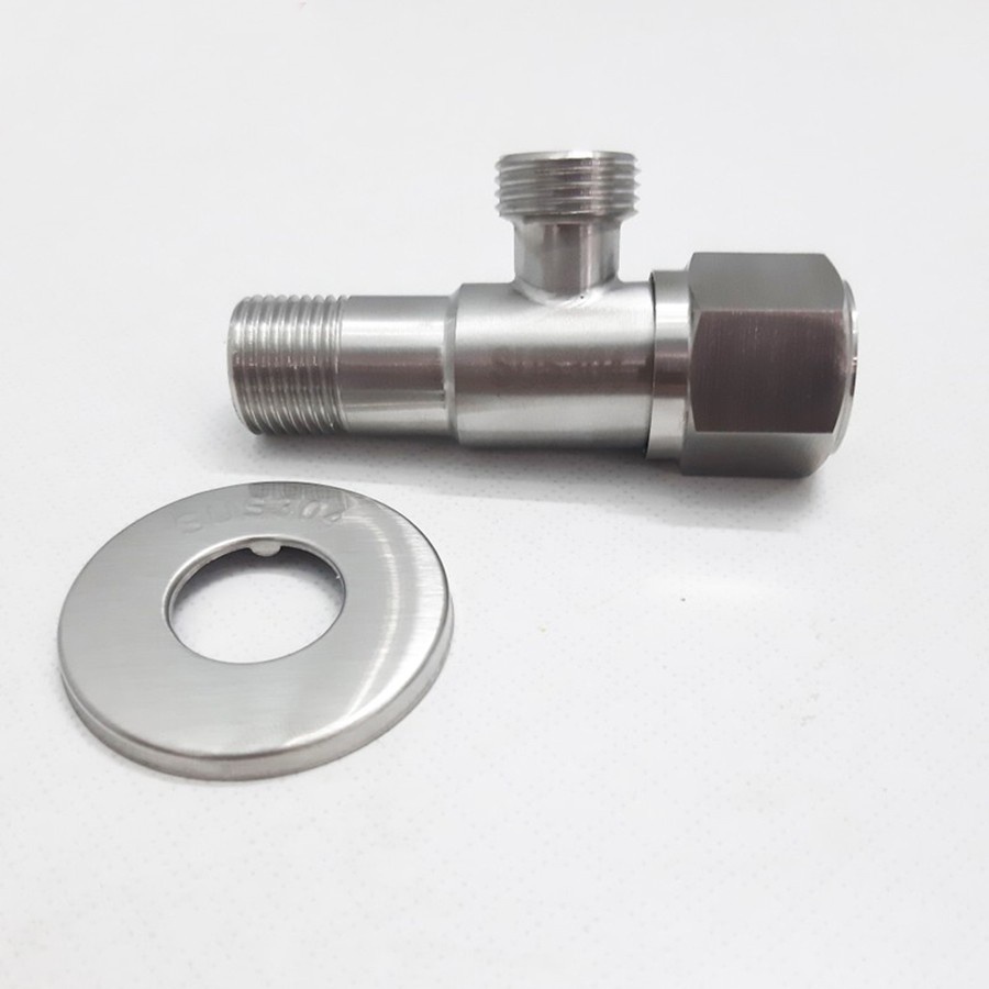 Van chữ F chia đường nước, giảm áp chất liệu inox SUS 304 cao cấp -  PK002