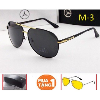 MẮT KÍNH RÂM NAM MERCEDES BENZ M3 CAO CẤP FULLBOX + Tặng kính đi đêm