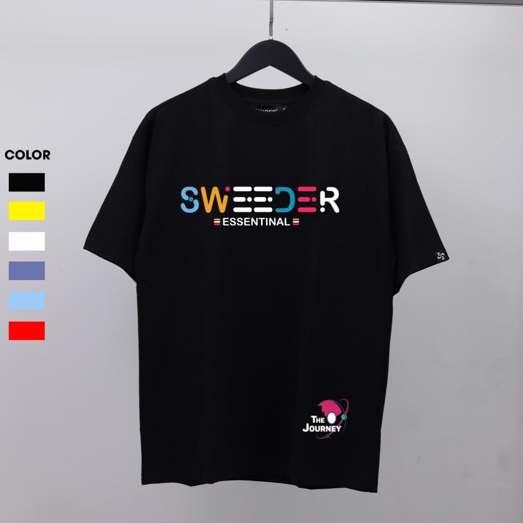 Áo thun Tee SWEEDER tay lỡ nam nữ, chất vải thun cotton ( V11 )