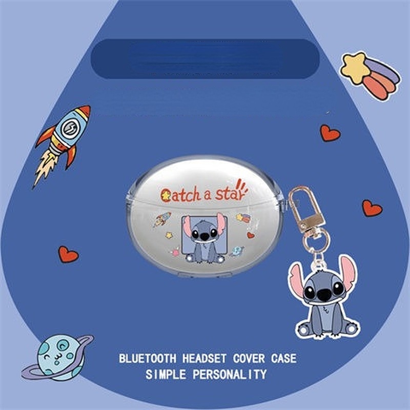 Hàng Sẵn Sàng! Vỏ Bảo Vệ Hộp Sạc Tai Nghe OPPO Enco Air 2 Pro Mềm Họa Tiết Hoạt Hình Pikachu & Thỏ Tím