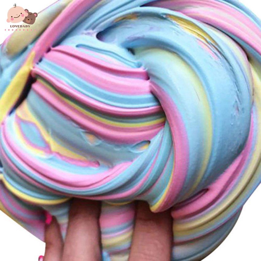 [HOT]Three-color Cotton Mud Slime Poke Mud DIY Color Plasticine Decompression Vent