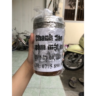 Chanh đào ngâm mật ong nhà làm