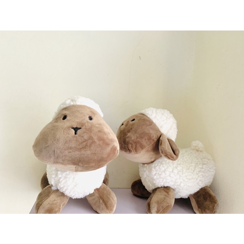 GẤU BÔNG CỪU MẶT NÂU 100% ảnh thật size 25cm Mềm mịn cho bé ôm