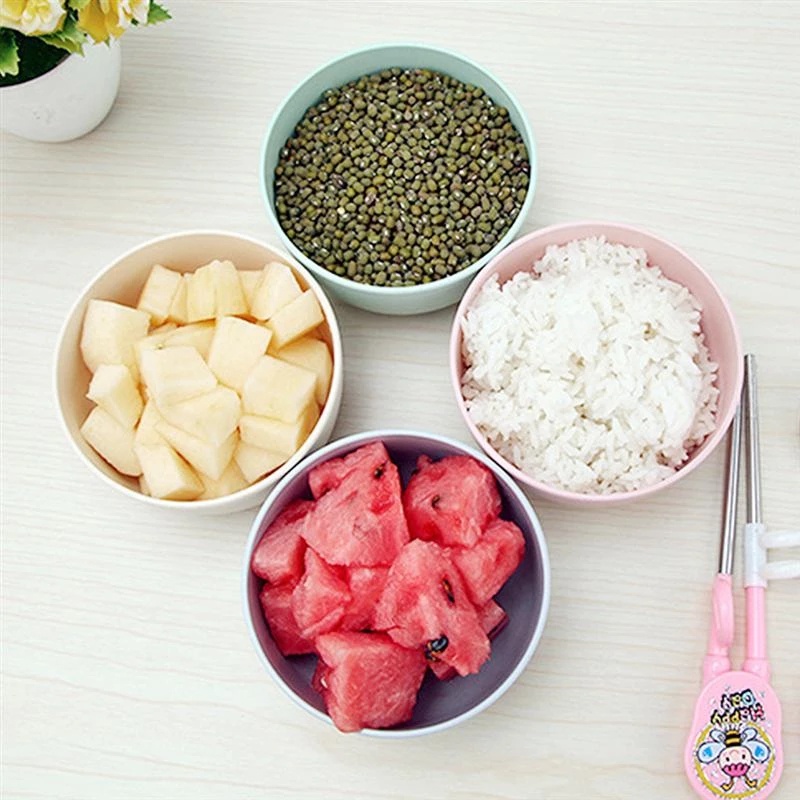 Tô Đựng Thức Ăn Cho Trẻ Em Bằng Chất Liệu Lúa Mạch Thân Thiện Với Môi Trường Chống Rơi Vỡ