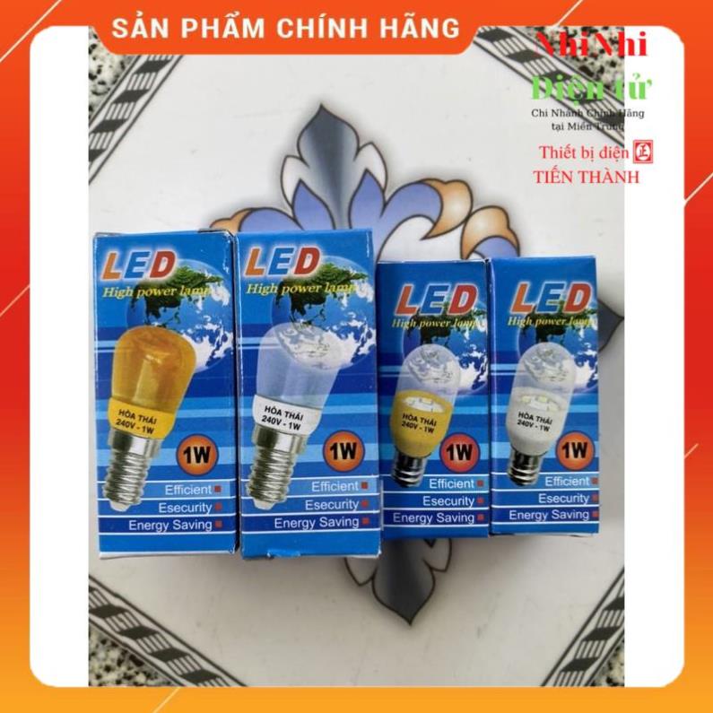 Bóng tủ lạnh led, bóng bí led, bóng đèn máy may led 1W đui E12, E14 cao cấp Hòa Thái _nhinhi_tienthanh