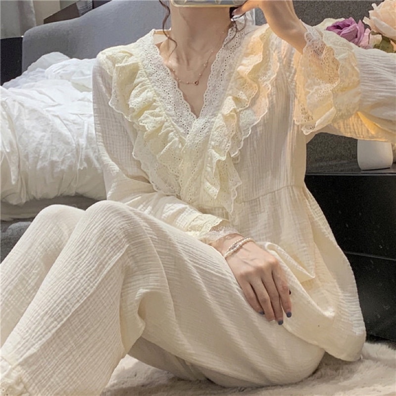 BỘ ĐỒ TIỂU THƯ QCCC SANG CHẢNH BUỘC CHÉO rẻ nhất shopee