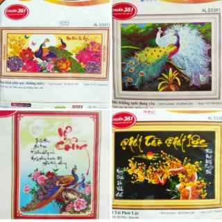(Thanh lý) Tranh thêu chữ thập phong cảnh 3d
