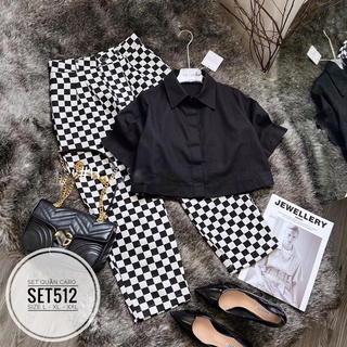 Bigsize Set quần caro SET512