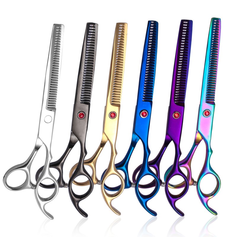 7 Inch Kéo Cắt Tóc Và Tỉa Tóc Thép Không Gỉ Mạ titan Cắt Tóc Kéo