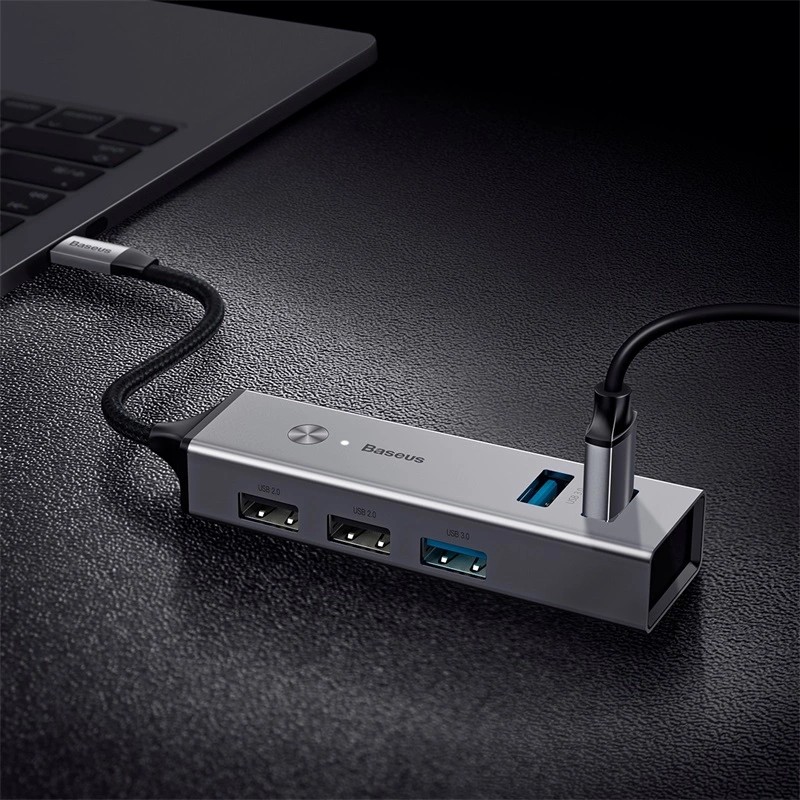 HUB chuyển đổi Type A sang USB 3.0 Baseus Cube HUB