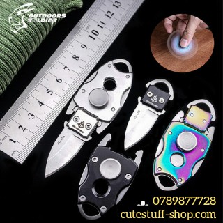 Spinner 3 in 1 móc khóa và dao mini đi phượt